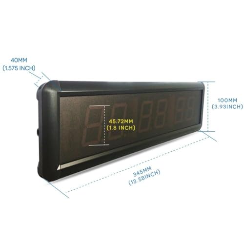 Reloj temporizador de gimnasio con control remoto miniatura 5