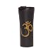 Produktbild bodhi Edelstahl Isolierbecher medium, 480 ml, mit Yogamotiv OM, matt schwarz