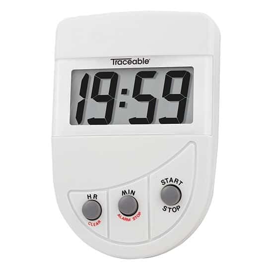 Minuteur magnétique à clipser Cole-Parmer pour cuisine et laboratoire