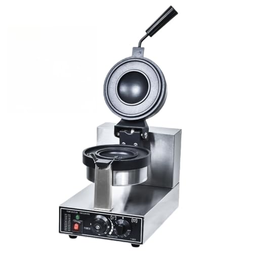 Deerou アイスクリームバーガーメーカー 業務用ハンバーガーワッフルメーカー バーガーメーカー トースター 電動ハンバーガーメーカー マシン タイミング機能0〜5分 温度調節可能50-300℃、 火傷防止ハンドル バーガー ワッフル スナック用 家庭用商業用 (ダブルヘッドハンバーガーマシン,回転できません)