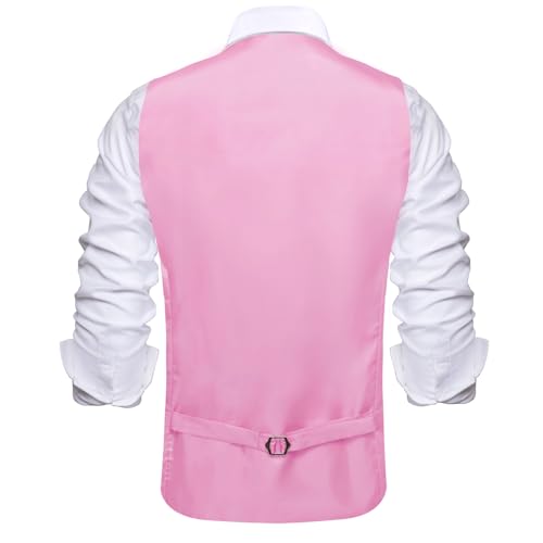 Hi-Tie Men's Sequin Vest Bowtie Prom Suit Vest for Men Tuxedo Dinner V Neck Slim Fit Waistcoats2