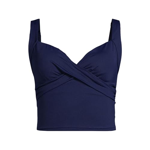 Lands' End Women's V-Neck Wrap Midkini Top3