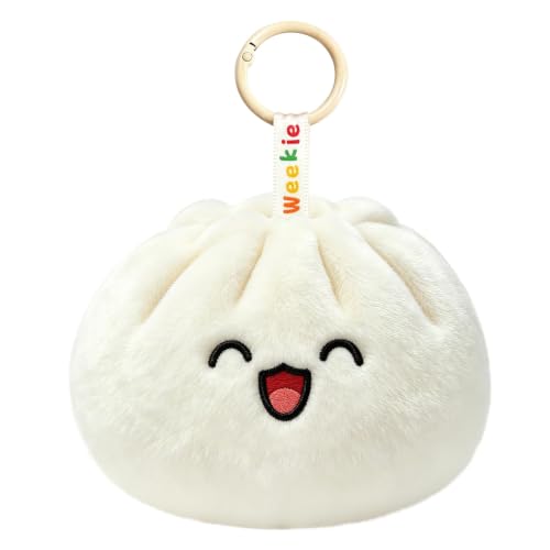 Ausener Weekie Wonders Emotional Dumplings Supports Stuffed Animals Plush Bag Charm Funny Birthday Gifts for Women Cute Plush Keychains for Teens Adults (Fri Dumplings)