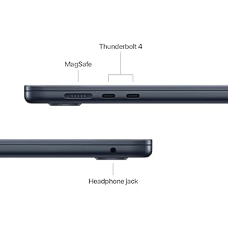 Apple MacBook Air 15-inch Laptop with M5 chip: Built for AI, 15.3-inch Liquid Retina Display, 16GB Unified Memory, 512GB SSD, 12MP Center Stage, Touch ID, Wi-Fi 7; Midnight