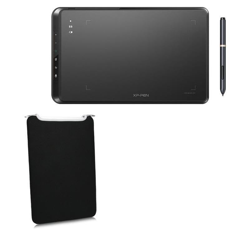 BoxWave Case Compatible with XP-Pen Star 05 - SlipSuit, Soft Slim Neoprene Pouch Protective Case Cover - Jet Black