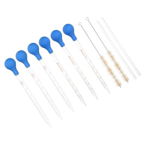 Pipettes compte-gouttes graduées PATIKIL en verre de 5 ml 10 ml pour liquide