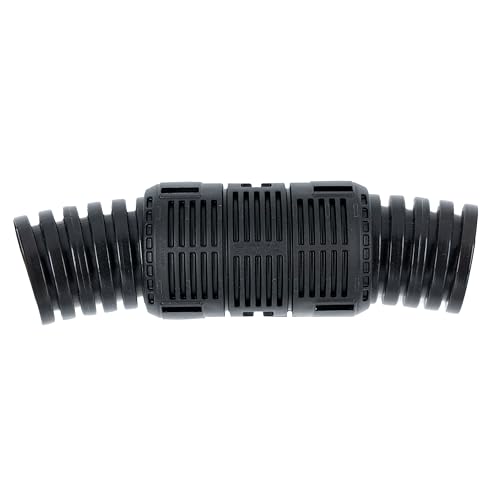 Wellrohrverbinder M50 - Muffe schwarz, 4 Halbschalen (für 2 Verbindungen), schlagzäh, antistatisch, halogenfrei, temperaturbeständig von -20°C bis +80°C