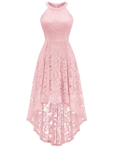 Dressystar Halter Floral Lace Cocktail Dress