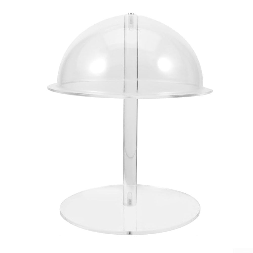 Soporte de acrílico para sombreros y bufandas, ideal para organizar tu tocador