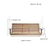 All Things Cedar PS60 Porch Swing | 5Ft Outdoor Furniture & Patio Swing | Handcrafted Western Red Cedar | Easy Assembly, Sustainable Outdoor Bench 68.5x23x24