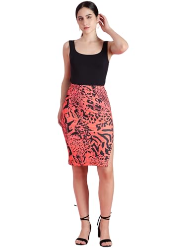 Image of KOTTY Women's Solid and Printed Skirts - A-Line || Pencil || Midi || Maxi || Knee-Length || Flared || Asymmetric Styles for Chic and Comfortable Fashion
