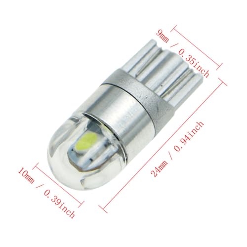 Lámparas LED T10 3030 para luces interiores de auto miniatura 5