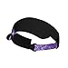 Modern Fashionable Purple Glitter Lashes Adult Sport Sun Visor Hats Adjustable Empty Top Baseball Cap Cotton Ball Caps