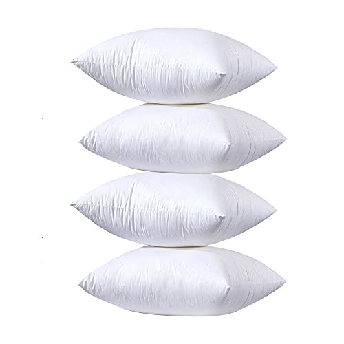 yibo 4 Unidades de Relleno de Cojín 50 x 50 cm, Relleno de Cojín para Sofá o Cama, con Relleno Fibra Hueca, Hipoalergénicas, Juego de 2/4/6 Unidade