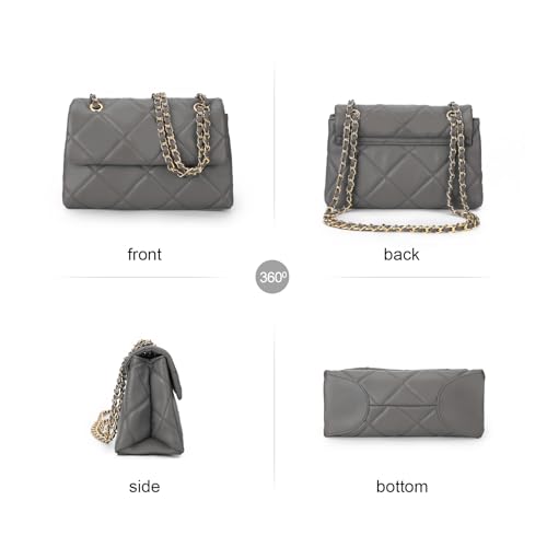 Image of Gladdon Quilted Crossbody Purses for Women Small Ladies Shoulder Bags with Chain Trendy Clutch Purse Cute Designer Bag