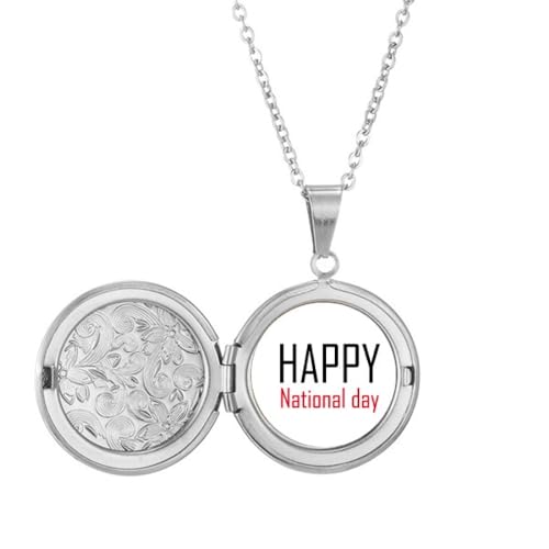 Médaillon fête nationale robuste pour ne plus perdre vos bijoux en festival