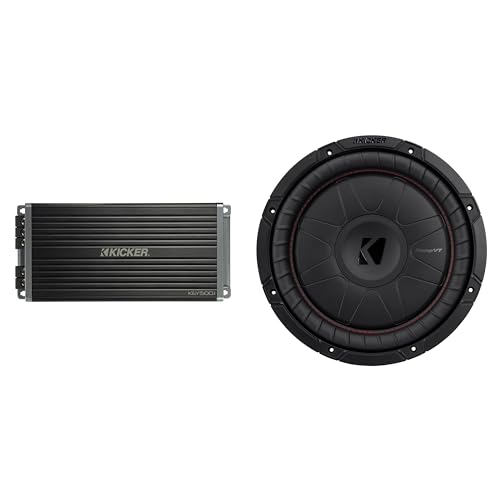 Kicker 12 Inch CVT Thin Woofer Includes 52CVT122 Package with 47KEY5001 Amplifier