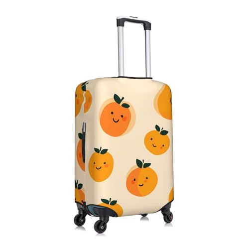 Orange_4 Elastic Travel Luggage Cover, Washable Spandex Suitcase Protector, Anti-Scratch Fits 18-32 Inch3