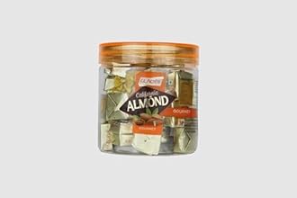 Glacier California Almond Gourmet Toffee | Soft and Tasty Real California Badaam Flavor Toffees | California Almond Toffee | Healthy & Tasty Toffees | Gift | Pack of 1/40 pcs / 250gms