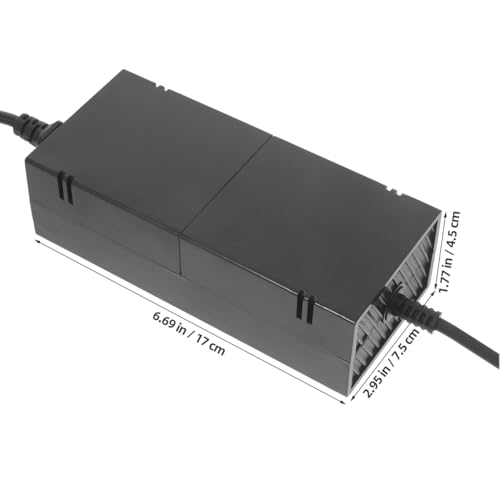 Image of Generic Power Supply Adapter Brick with Built-in Cooling Fan 135W Charger Cord Us Plug Auto Voltage for Gaming Console Replacement