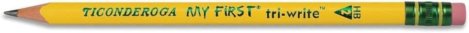 Ticonderoga My First Tri-Write Pencils Latex-Free With Eraser