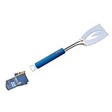Ignite Stainless Steel BBQ Spatula with Cool-Touch Handle – Durable Metal Turner for Grilling Burgers, Steak & Fish