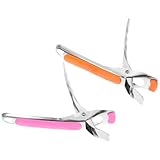 Hoement Pinzas Resistentes al Calor de Acero Inoxidable Mango Antideslizante de Silicona, para Sujetar Platos, Tazones y Cazuelas Calientes, 2 Unidades para Cocina y Hostelería