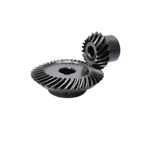 Bevel Gear Pinion Hardware Mechanical Two Pieces Spiral Helical Bevel Gear 1.5M20T+40T Ration 1 to 2 Machine Parts