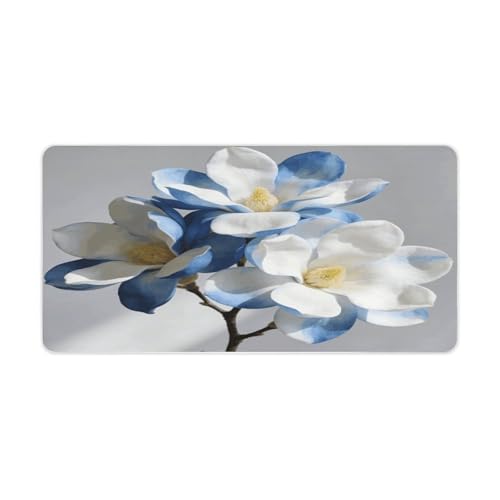 Blue White Kapok Desk Pad Impermeable 30x60cm miniatura 1