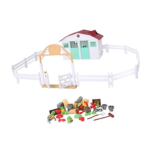 ibasenice 1 Juego Modelo De Granja Juguetes Juguete para Modelo De Casa Juguete De Adorno De Simulación Modelo De Bricolaje Material De Bricolaje De Polivinilo