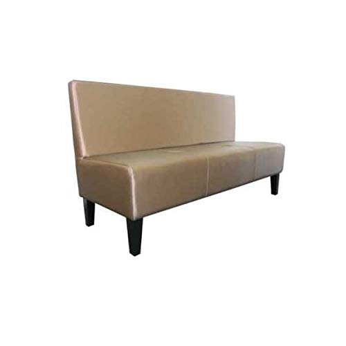 Europe Best Price Furniture Agathe - Divanetto Bar poltroncina Contract Personalizzati per Locali in Ecopelle, Tessuto, Velluto - 1 Posto, 50 cm (Bianco)
