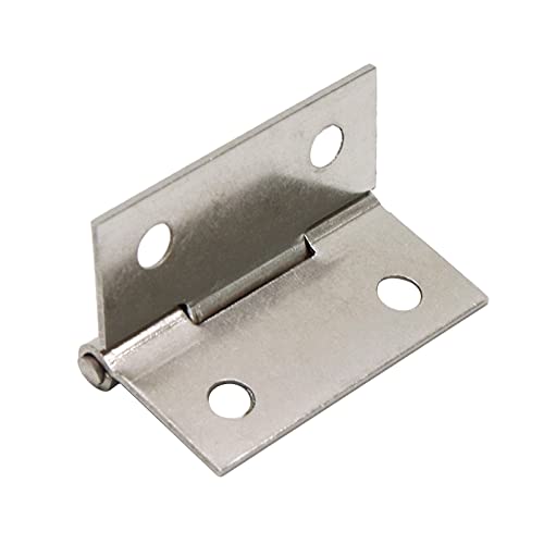 Mcredy Hinges Box Hinge 1.5 Inch Small Window Hinge Stainless Steel Silver Pack of 6 - Image 5