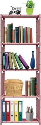 NICOYA 5 Tier Open Bookshelf, Cube Storage Organizer (Lucky Cherry Printed)-image-5