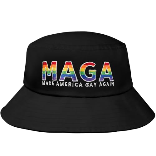 Image of Gay Pride Rainbow Trucker Hat for Men and Women LGBT Embroidered Adjustable Washable LGBTQ Baseball Cap Gifts