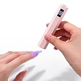 SAVILAND Essentials UV Light for Gel Nails: Flash Cure Lamp Nail Dryer with Dual Timer Setting LCD Display Screen Rechargeable Mini Gel Nail Lamp Nail Tech Must Haves Nail Supplies for Manicure