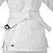 adidas K150 Karate Student Martial Arts Gi Uniform with Belt, Ultralight, Traditional Crossover - White - Size 180