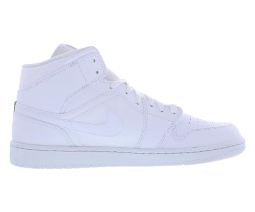 Jordan Mens Air 1 Mid 554724 136 Triple White - Size 11.53