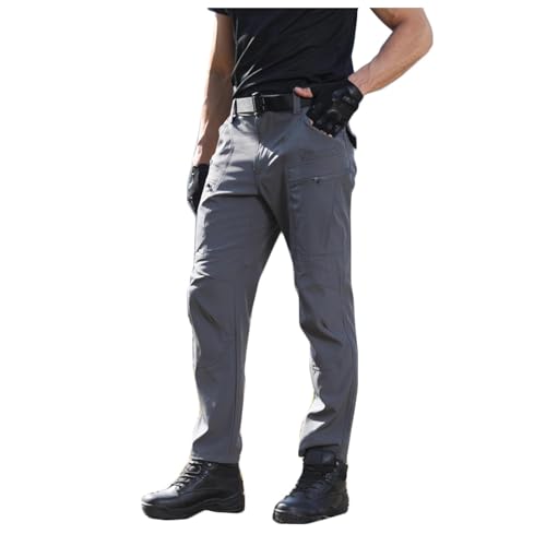 Xiaojmake Fishing Hiking Pants for Men Water Repellent Lightweight Travel Climbing Work Pant UPF 50+ Stretch Tactical Pants
