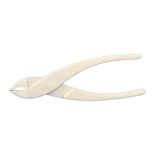 EMS 78314-P2 - Alicates de oblea con mandíbula lisa plana, nailon relleno de vidrio, longitud de 5.9 in