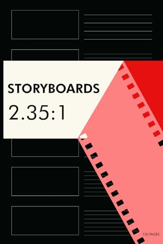 Storyboard Notebook 2.35x1 Aspect Ratio 120 Pages: Professional Storyboard Sketchbook, 6x9" US Trade, Perfect for Filmmakers