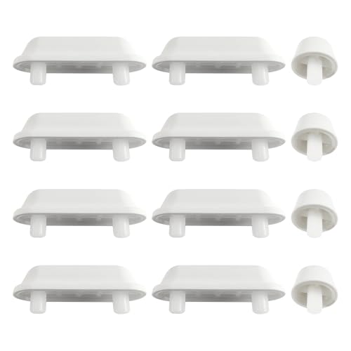 Fanmitrk 12 Stück WC Sitz Puffer, Toilettendeckel Puffer, Stoßdämpfende Pads für Holz Toilettensitz
