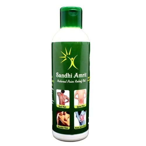 Divya Shri Sandhi Amrit Pain Relief Oil, Damdar Pain Oil, Damdar Ayurvedic Oil Joint Pain Relief, Ayurvedic Relief from Joint Pain, Muscle Pain & Body Pain (Pack of 1)