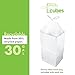 Clean Cubes 30 Gallon Disposable Pop-Up Trash Cans (3-Pack) with Fitted Bags – Foldable Garbage & Recycling Bins for Parties, Events & Kitchen (White, 30