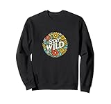 Photo Gallery stay wild art wildflower design fiori di campo felpa Photo Gallery stay wild art wildflower design fiori di campo felpa