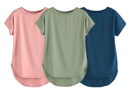 Image of Fabricorn Stylish Plain Up and Down Cotton Tshirt for Women
