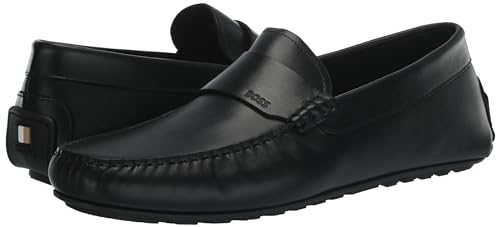 Image of BOSS Men's Smooth Leather Slip on Drivers