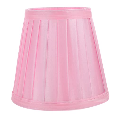 ULDIGI Pink Pendant Lamp Shade Fabric Drum Lamp Shade for Boys and Girls Easy Install Indoor Light Cover