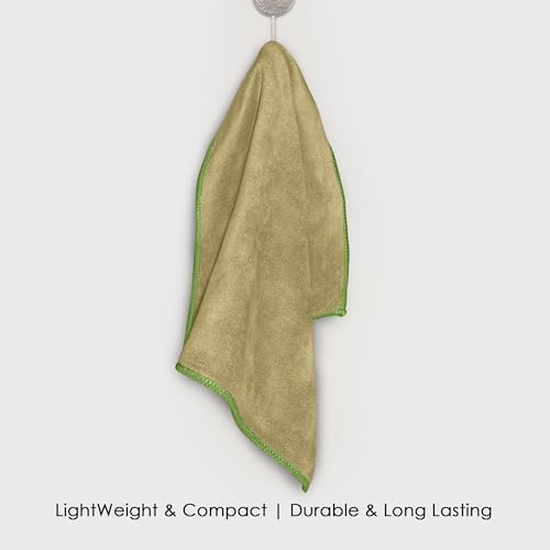 Image of HOUSSE Premium Hand Towel | Microfiber | Super Soft & Quick Dry | Home, Gym, Yoga, Fitness & Weight Lifting | Ultra Absorbent | 550GSM, 60x40cm [2-Pack] (Plantation)