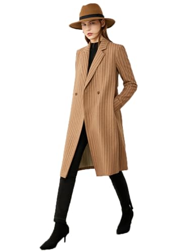 Blazer à rayures femme veste longue pour affiner la silhouette