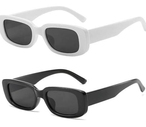 Image of ARICKS Rectangle Sunglasses for Women Men | Trendy Retro Fashion, UV 400 Protection, Square Frame